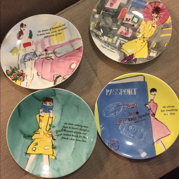 Kate Spade Plates Set of 4 - Picture 1 of 5